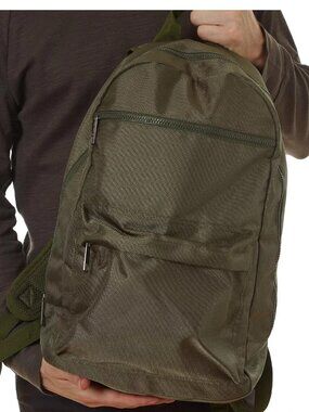 PX Men's Mike Polyester Backpack, Olive Green, One Size